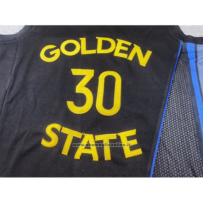 Maglia Golden State Warriors Stephen Curry #30 Statement 2024-25 Nero